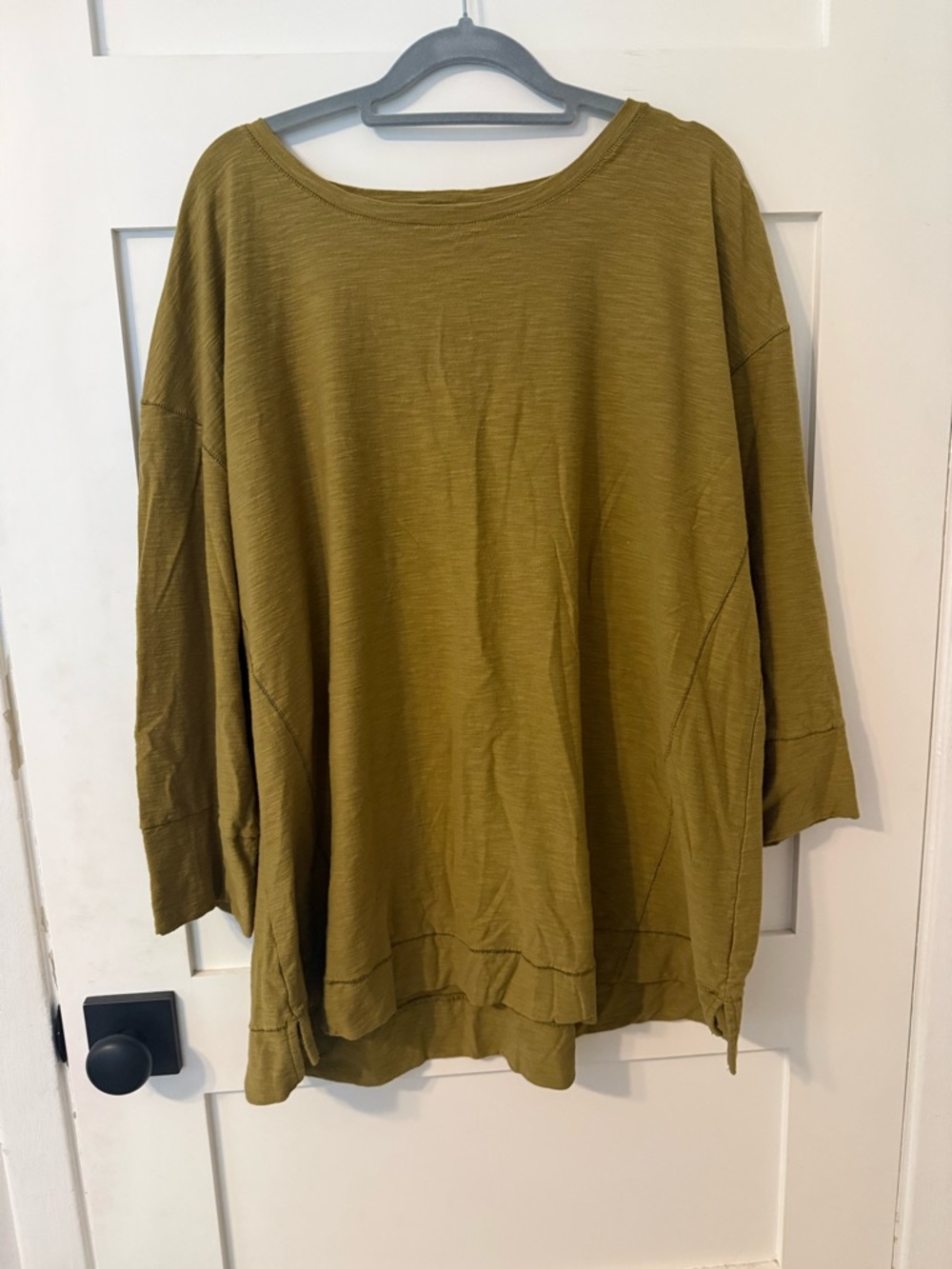 Westbound Olive Green Relaxed Boatneck Tunic